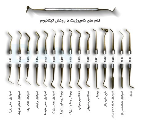 قلم کامپوزیت روکش تیتانیوم - Titanium Nitride Lined