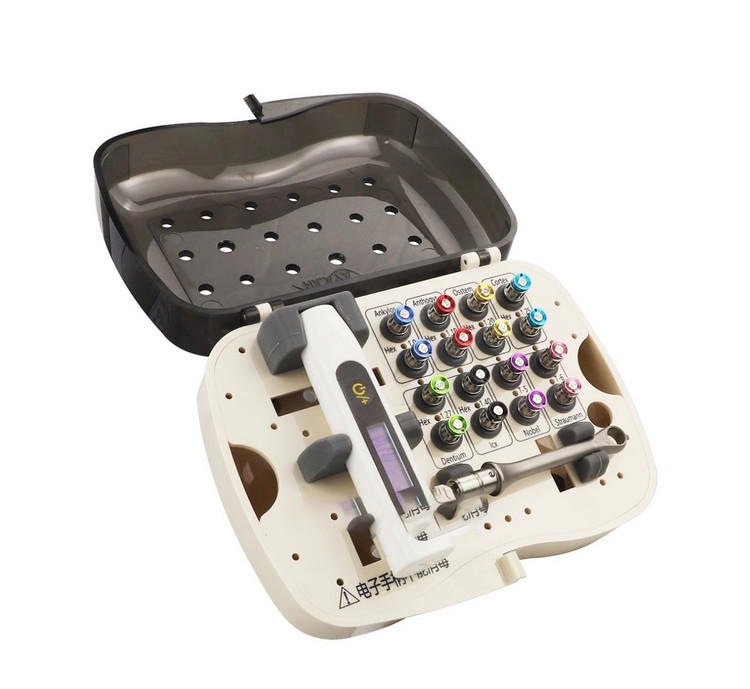 جعبه کیت آچار پروتز ایمپلنت دیجیتال با چیدمان ارگونومیک برای سهولت کاربری