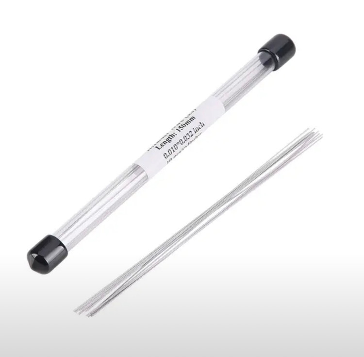 سیم ریتینر ارتودنسی بافته شده ۱۰ عددی در بستهبندی برای ساخت نگهدارنده ثابت دندان