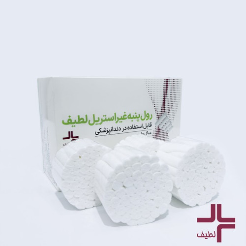 خرید رول پنبه دندانپزشکی، رول پنبه دندانپزشکی لطیف مدل 01 بسته 600 عددی