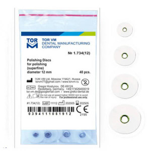 جعبه کیت دیسکهای پرداخت کامپوزیت TOR VM با رنگبندی مراحل