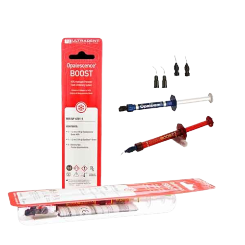 بلیچینگ آفیس بوست الترادنت | ژل سفید کننده دندان با ۴۰ درصد پراکسید هیدروژن بدون نیاز به لایت کیور و فعال شونده شیمیایی