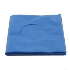 شان پرفوره (Surgical Fenestrated Drape) یکبار مصرف با سوراخ مرکزی به رنگ آبی یا سبز.