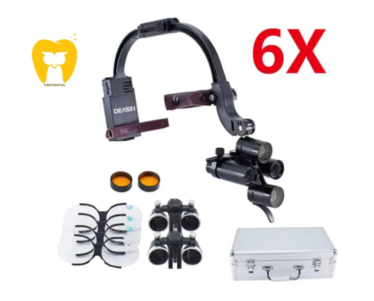 لوپ-کلاهی-دندانپزشکی-بزرگنمایی-5X-6X-لوپ-منشوری-Zumax-SLH