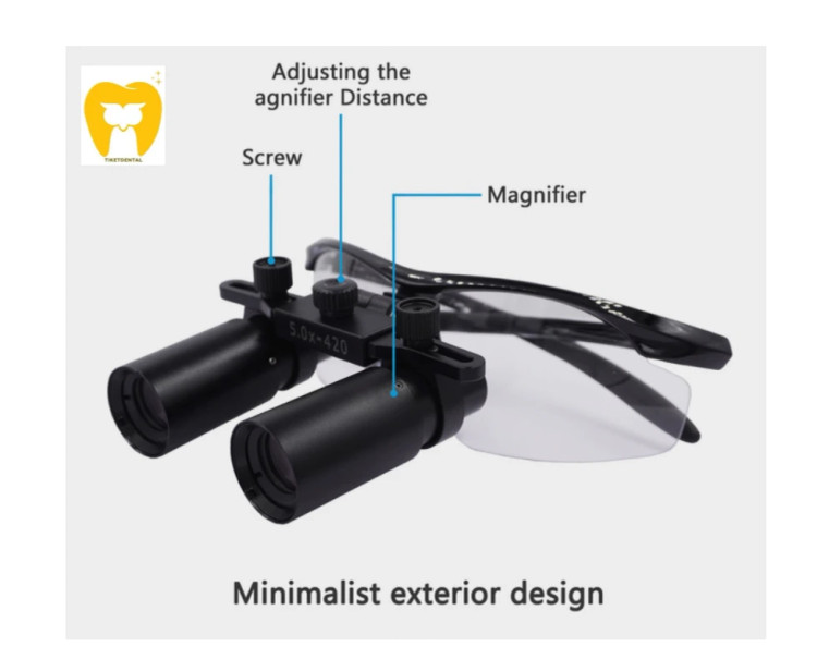 لوپهای دندانی مدل TTL با ظاهری سبک و جمع و جور، مناسب برای بزرگنماییهای بالا.