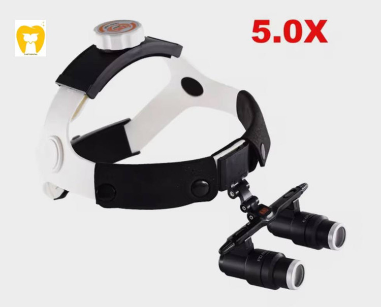 لوپهای دندانپزشکی با فریم تیتانیومی و طراحی ارگونومیک TTL (Through-The-Lens).