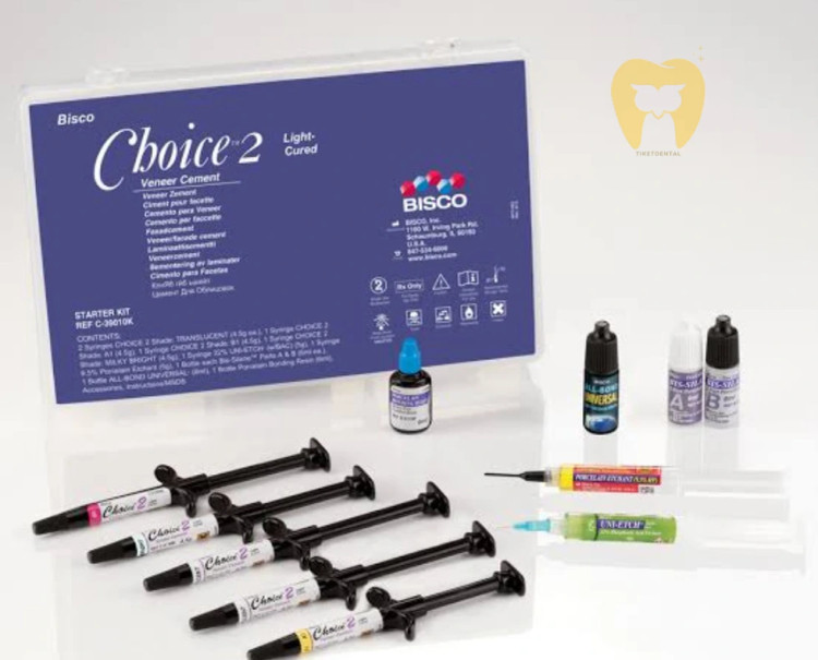 کیت سمان ونیر Choice 2 و باندینگ All-Bond Universal بیسکو | سیستم سمان رزینی دو مرحلهای