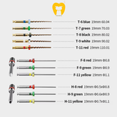 ابزارهای حرفهای کیت خارجسازی فایل شکسته برای نجات دندان و ترمیمهای پیچیده اندودنتیک.
