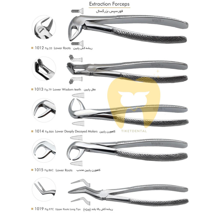 قیمت ست کامل فورسپس جراحی دندانپزشکی فتاح طب