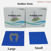 رابردم نصب شده بر روی دندان شیری کودک با کلامپ مناسب.