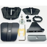 اجزای جداشدنی میز کار آرتیکولاتور با سینیهای جمعآوری موم.