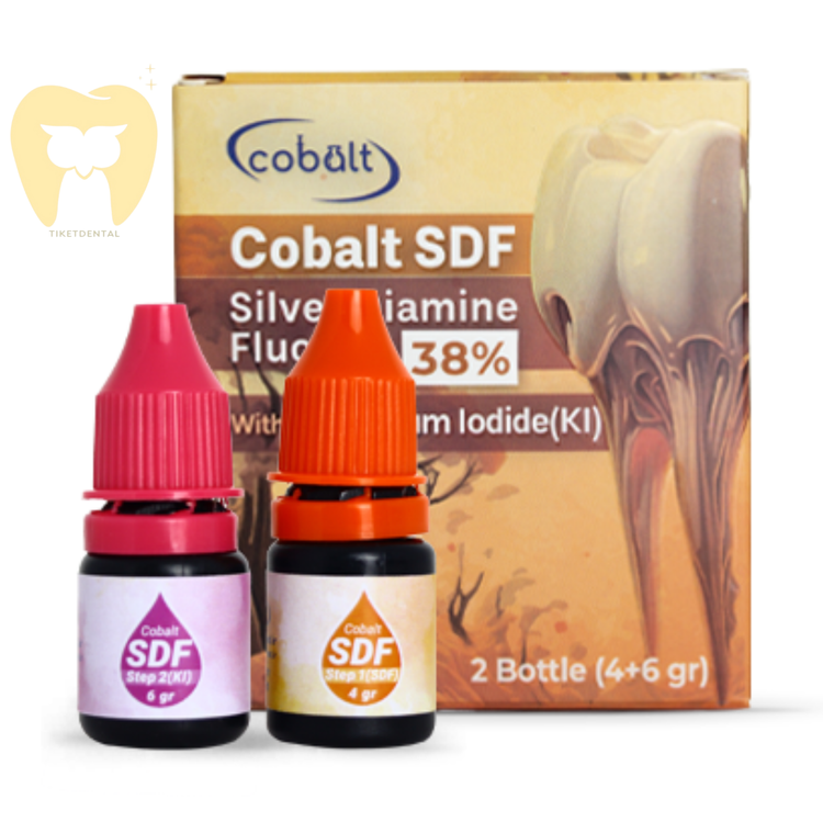 محلول نقره فلوراید ۳۸٪ کبالت (Cobalt SDF) | توقف پوسیدگی فعال و حساسیت زدایی فوری دندان