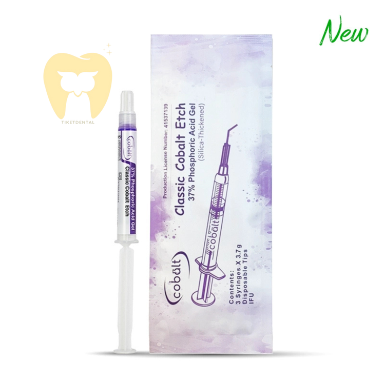 اسید اچ ۳۷٪ سیلیکایی کبالت سرنگی | اچینگ دقیق مینا و عاج برای باندینگ با کنترل بالا