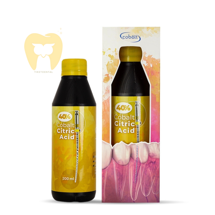محلول اسید سیتریک ۴۰ درصد کبالت | شلاته کننده قوی کانال ریشه برای باز کردن توبول های دنتینی