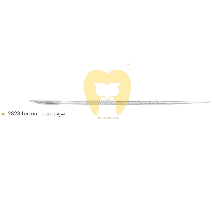 اسپاتول لکرون فتاح طب | وکس کارور دو سر استیل برای کندهکاری، ذوب و شکلدهی دقیق موم در لابراتوار