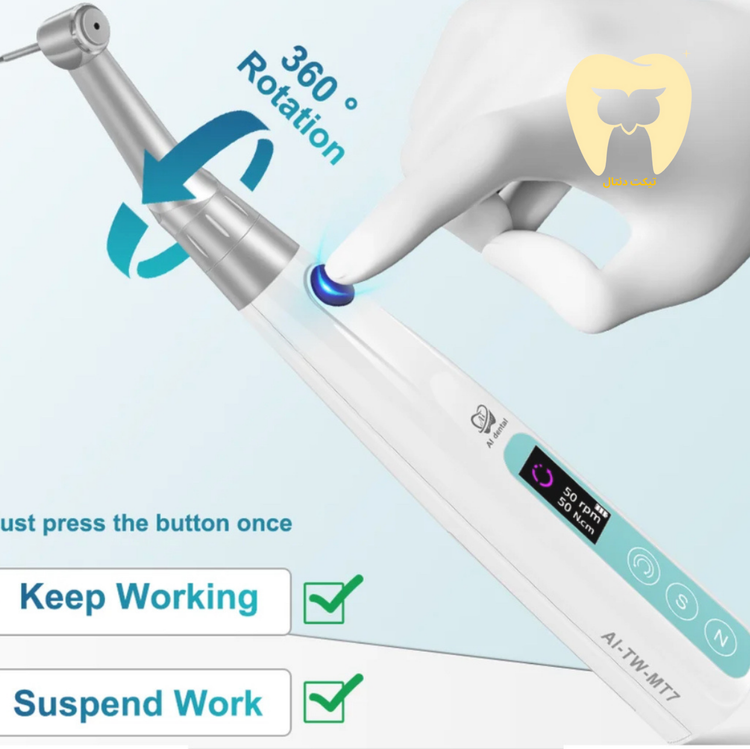 نمای نزدیک از نمایشگر دیجیتال دستگاه که مقدار گشتاور اعمال شده را نشان میدهد.