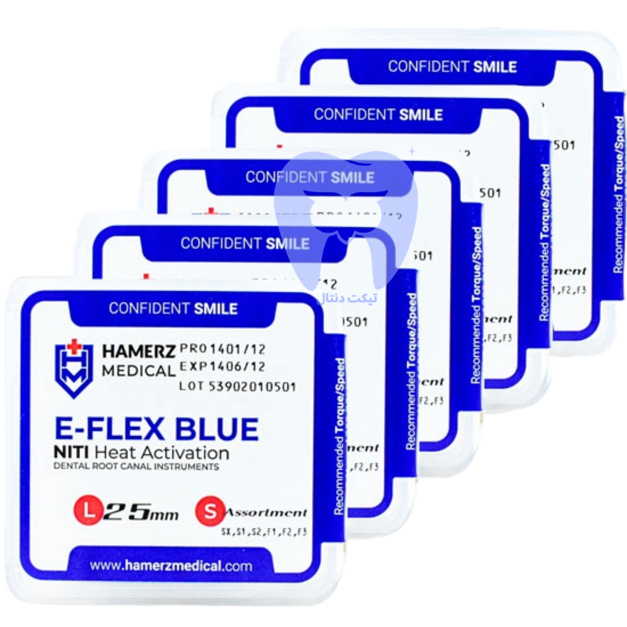 قیمت فایل روتاری Eighteeth Blue NiTi برای کانال‌های خمیده