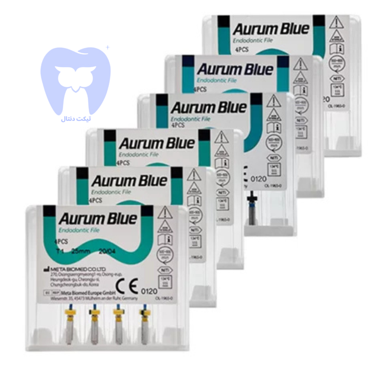 قیمت فایل روتاری Meta Biomed Blue برای کانالهای خمیده S شکل