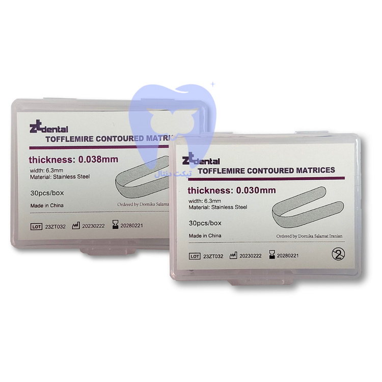 نوار-ماتریکس-کانتور-توفلمایر-Zt-Dental-برای-ترمیم-کلاس-دو-و-ایزولاسیون