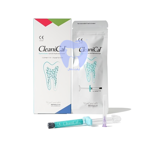 خمیر کلسیم هیدروکساید CleaniCal ماروچی | خمیر ضدعفونی کننده آماده مصرف برای درمان ریشه و Apexification