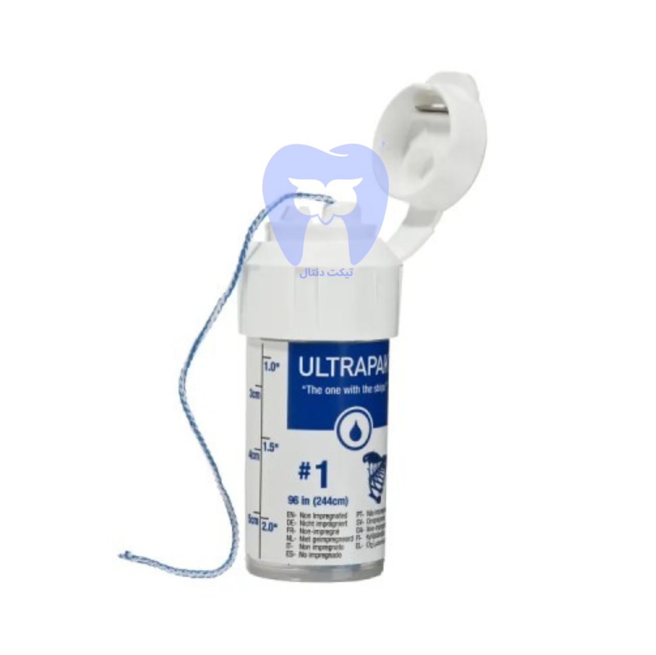 نخ زیر لثه Ultrapak الترادنت با ساختار بافتنی حلقه‌ای (Knitted Loop Design)