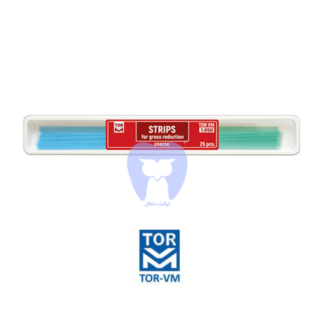 بسته‌بندی نوارهای فینیشینگ TORVM Gross Reduction 1.050، مشخص شده با کد ۱.۰۵۰ برای سایش خشن