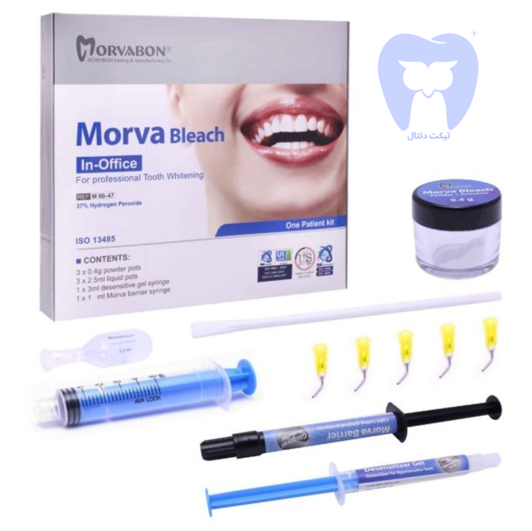 بستهبندی کیت بلیچینگ آفیس مروابن (Morva Bleach).