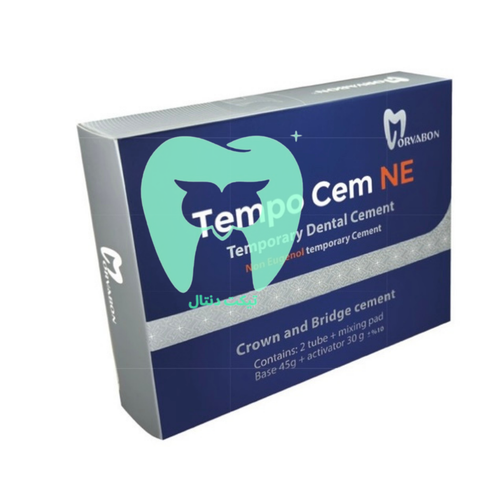 بستهبندی کیت سمان موقت مروابن Tempo Cem (شامل بیس و کاتالیست).