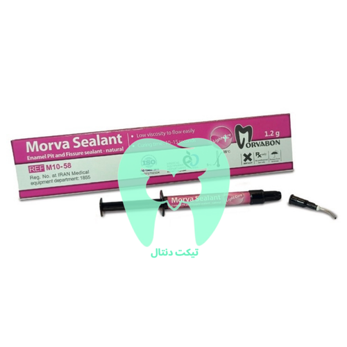 بستهبندی سرنگ ۱.۲ گرمی فیشور سیلانت مروابن Morva Sealant.