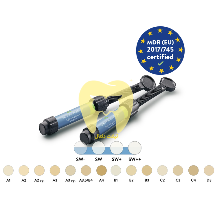 نمای نزدیک و میکروسکوپی از لبه یک ترمیم کامپوزیتی با سارمکو که نشاندهنده تطابق کامل لبه و عدم وجود شکاف یا حاشیه (Minimal Marginal Gap) است.