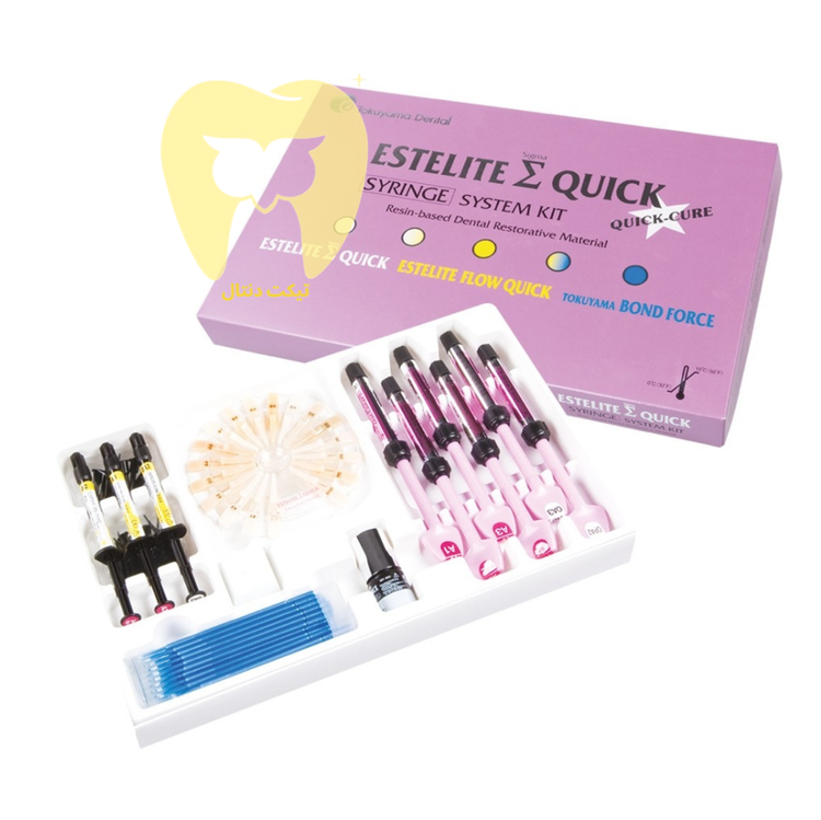 قلم کامپوزیت در حال شکلدهی آسان کامپوزیت قدامی توکویاما، که قابلیت فرمدهی بالا و عدم چسبندگی آن را نشان میدهد.