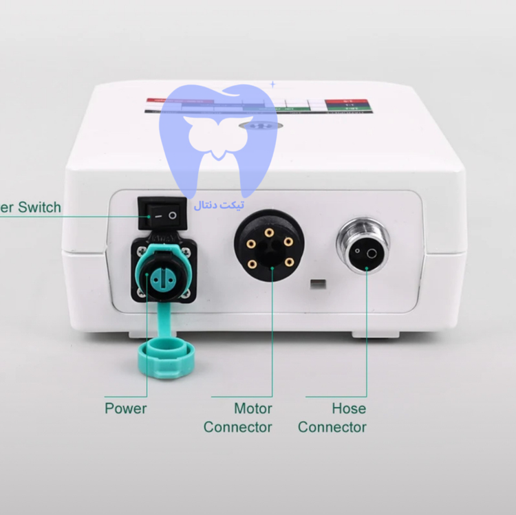 تصویر داخلی میکروموتور که ساختار بدون برس (Brushless) و اجزای الکترونیکی آن را نشان میدهد.