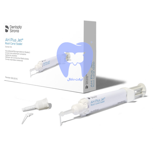 کارتریج دوقلوی (Double Barrel Syringe) سیلر AH Plus Jet دنسپلی با نوک اختلاط اتوماتیک.