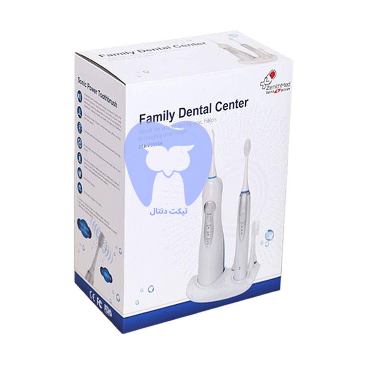 بستهبندی کامل واترجت ZTH-5501A که دو هندل را نمایش میدهد.