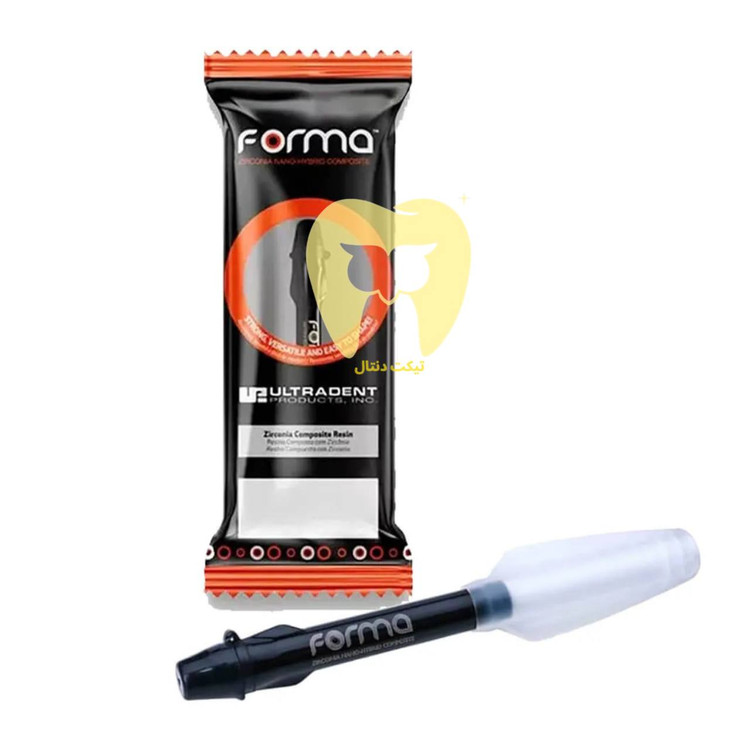 مقایسه دندان ترمیم شده با کامپوزیت Forma در ناحیه قدامی (زیبایی و تطابق رنگ).