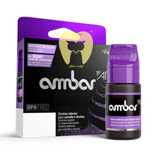 بطری ۶ میلیلیتری باندینگ نسل ۵ Ambar FGM با برچسب مشخصات.