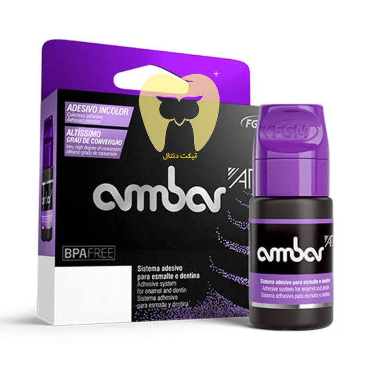 بطری ۶ میلیلیتری باندینگ نسل ۵ Ambar FGM با برچسب مشخصات.