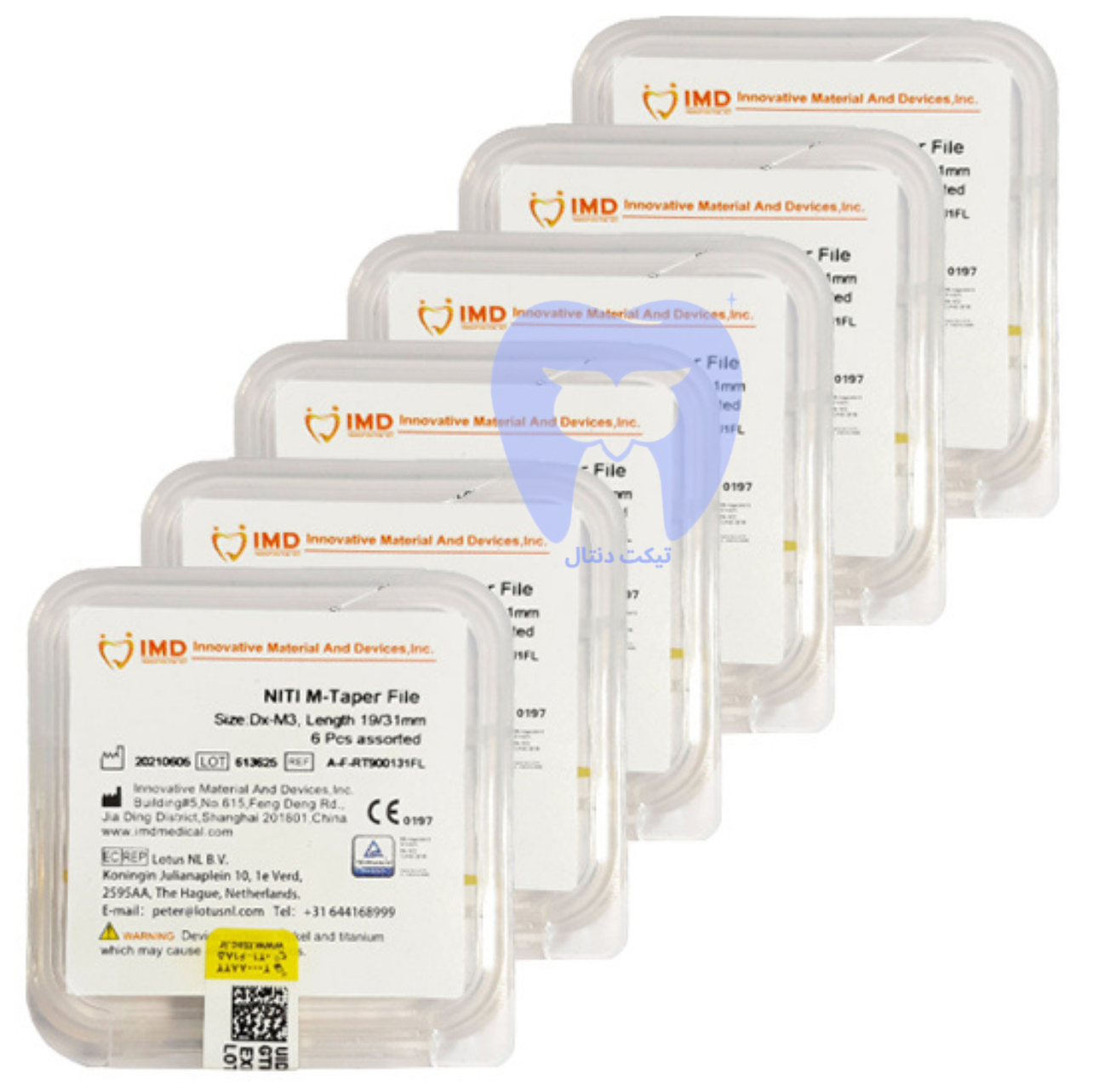 فایل روتاری طلایی طول 21 میل IMD M-Taper